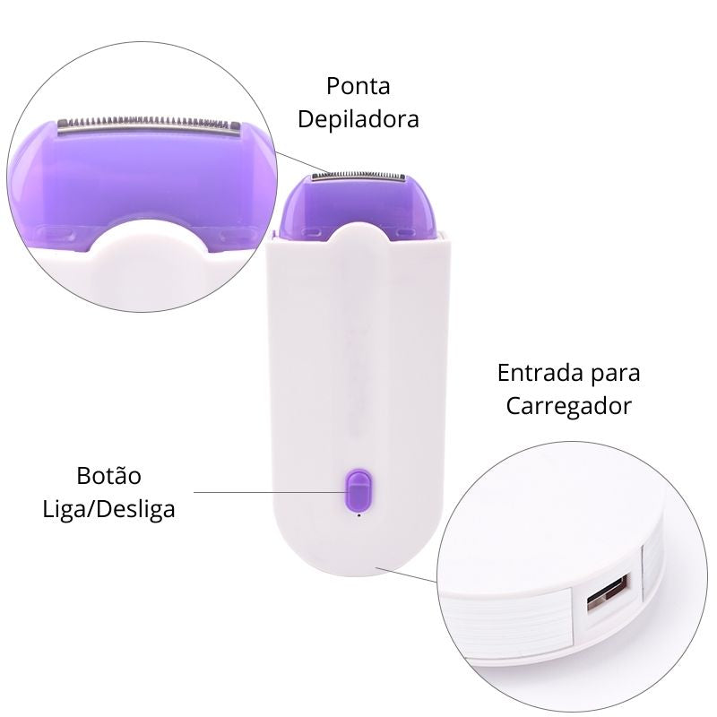 Depilador de Micro Oscilação Recarregável Light Shaver