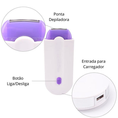 Depilador de Micro Oscilação Recarregável Light Shaver