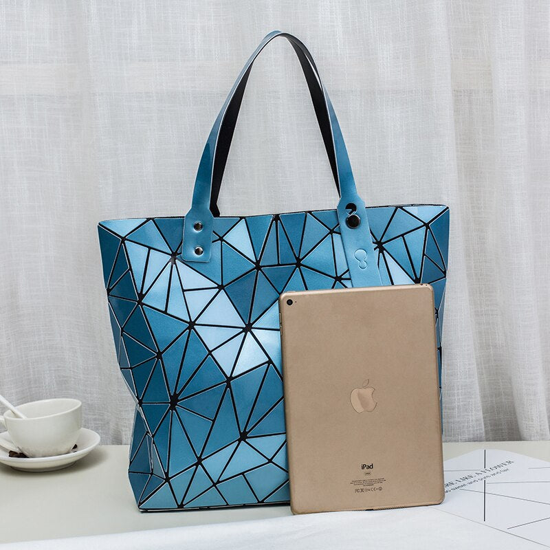 Bolsa Geométrica Holográfica de Ombro Issey Miyake