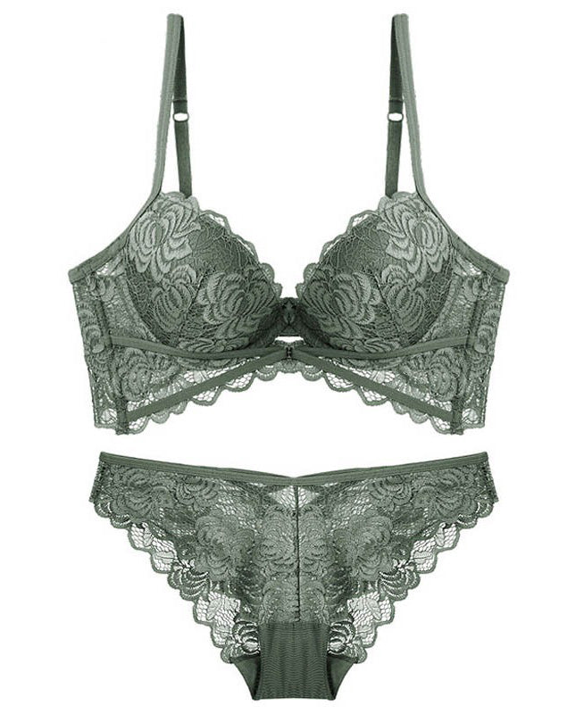 Conjunto Lingerie de Renda Push Up Sophie